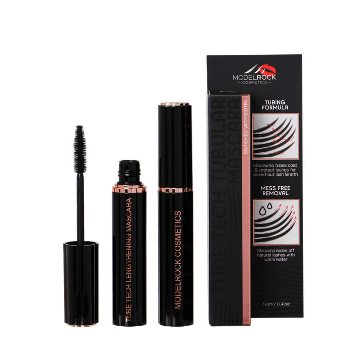 Modelrock Tube Tech Tubular Mascara - JET BLACK